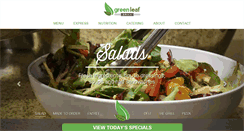 Desktop Screenshot of greenleafgrill.com